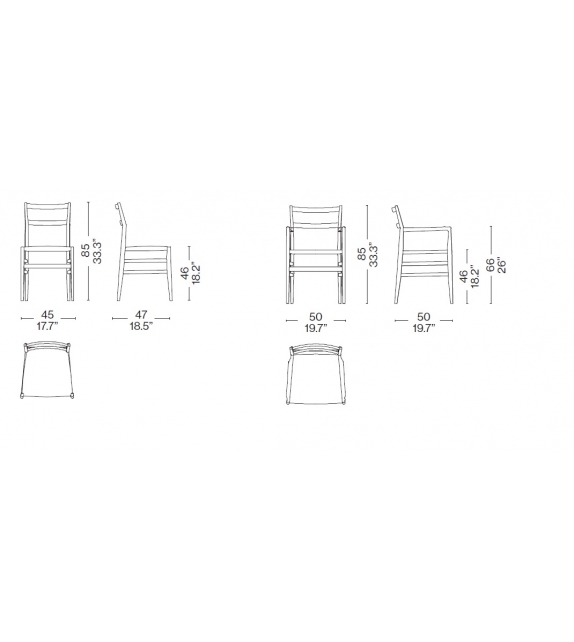 646 Leggera Cassina Silla