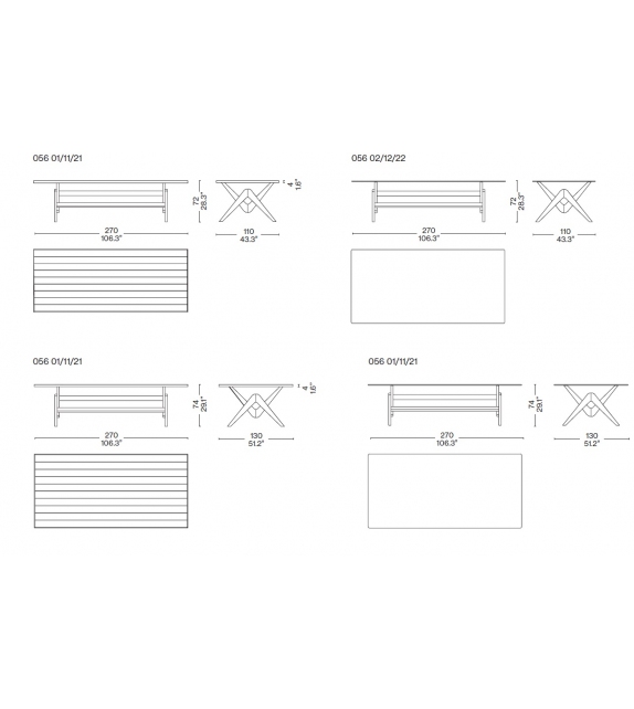 056 Capitol Complex Table Cassina Tisch