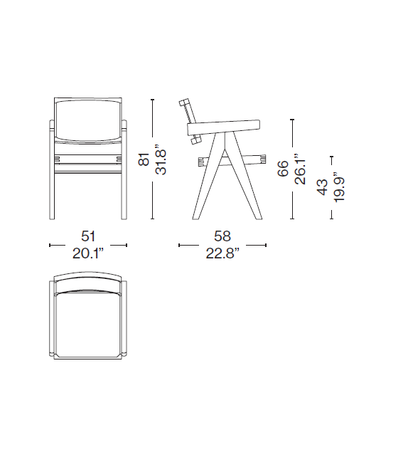 051 Capitol Complex Office Chair Cassina Stuhl