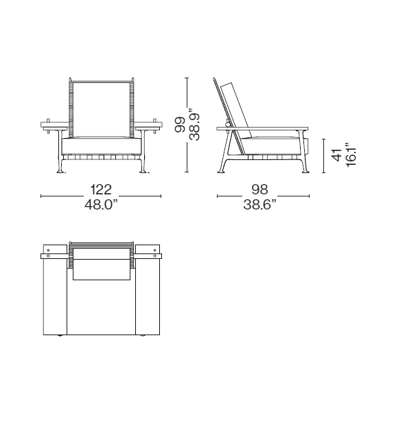 Fenc-e-Nature Cassina Sessel
