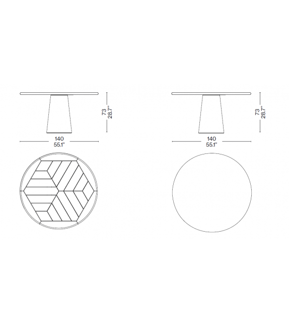 Dine Out Cassina Round Table