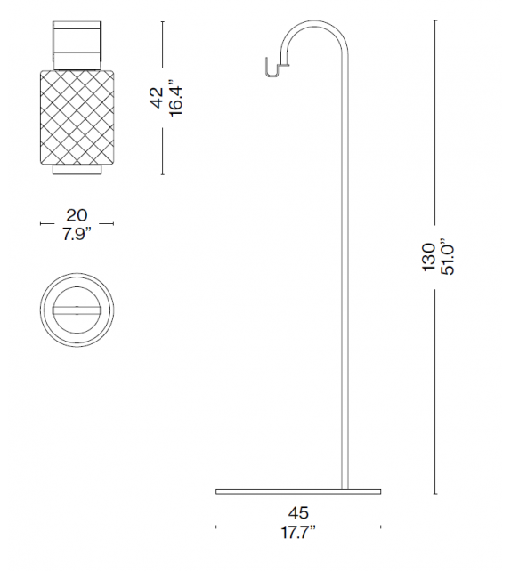 Ficupala Cassina Table Lamp/Floor Lamp