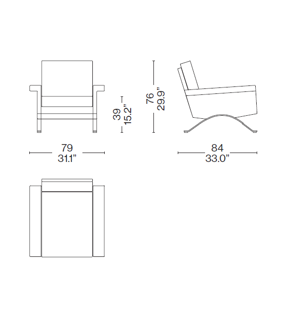 875 Cassina Fauteuil