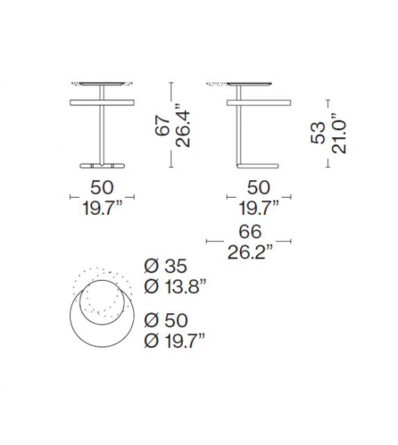 L42 Acute Cassina Bedside Table