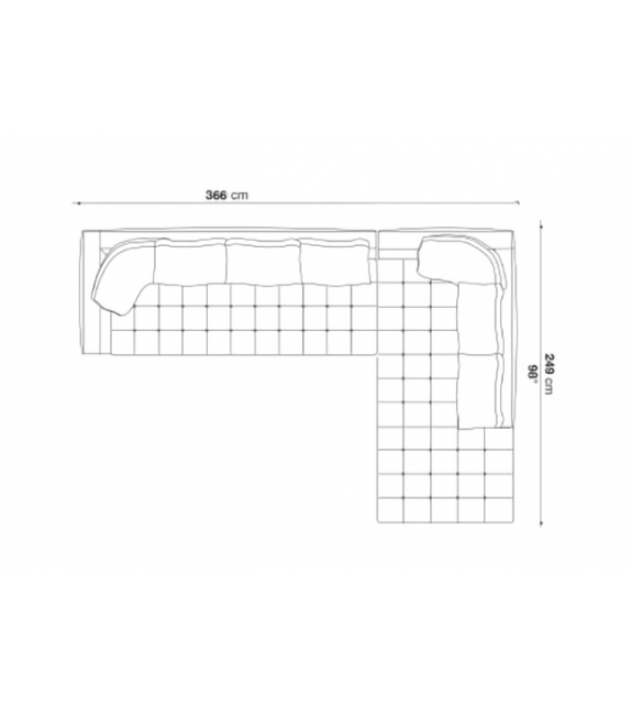 Listo para entregar - Sofà Lucrezia Soft Maxalto