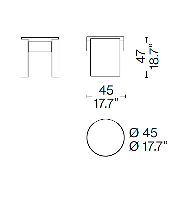 L60 Bio-Mbo Cassina Table De Chevet