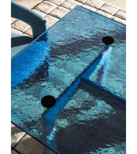 LC6 Cassina Table with Glass Top