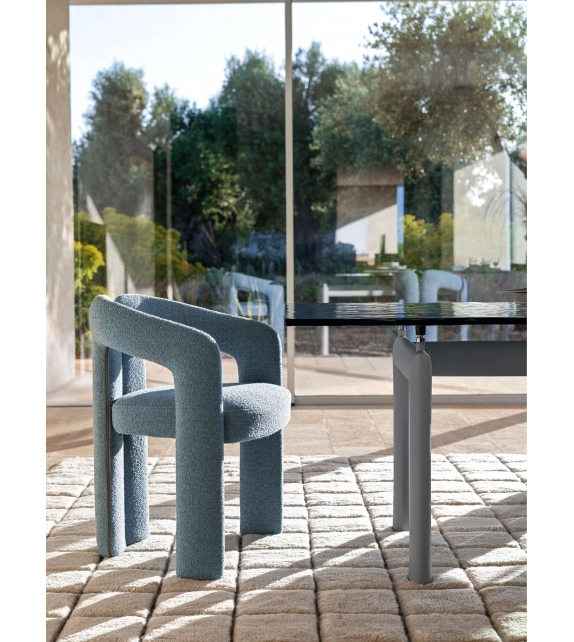 LC6 Cassina Tisch mit Glasplatte