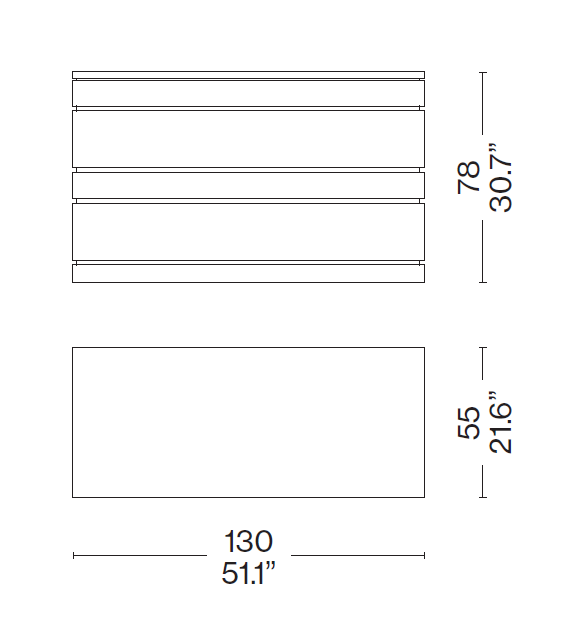 Deco Cassina Chest of Drawers