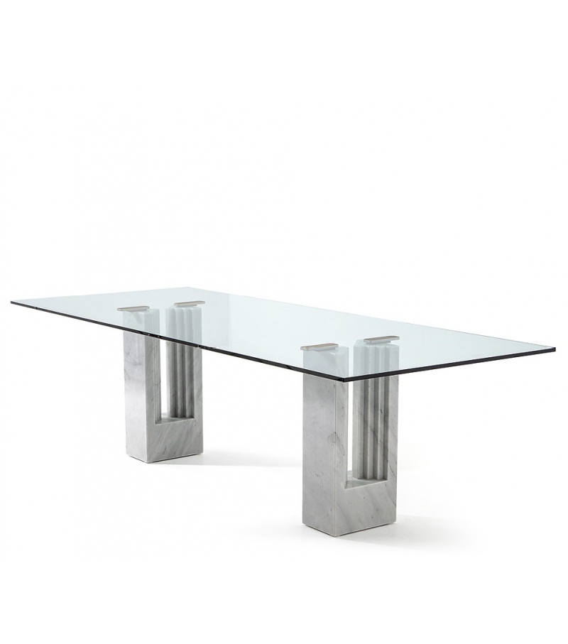 Delfi Cassina Mesa con Tablero en Vidrio