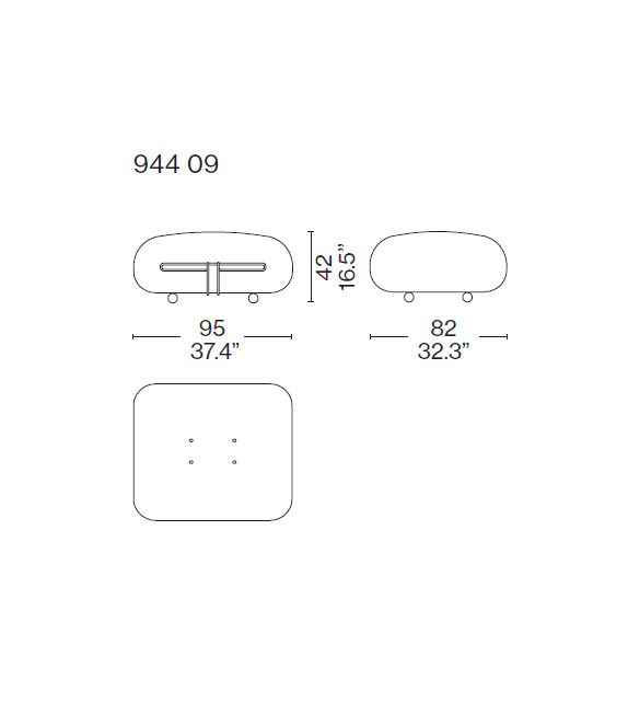 Soriana Cassina Pouf