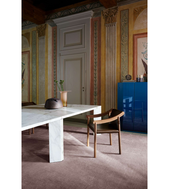 499 Ordinal Cassina Tisch mit Platte aus Marmor