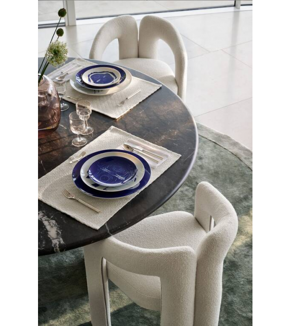 559 Sengu Table Cassina avec Plateau en Marbre