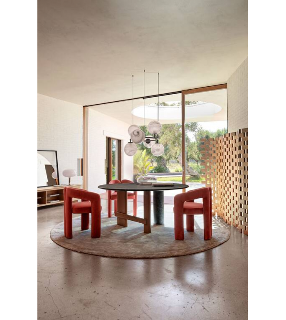 559 Sengu Cassina Tavolo con Piano in Marmo