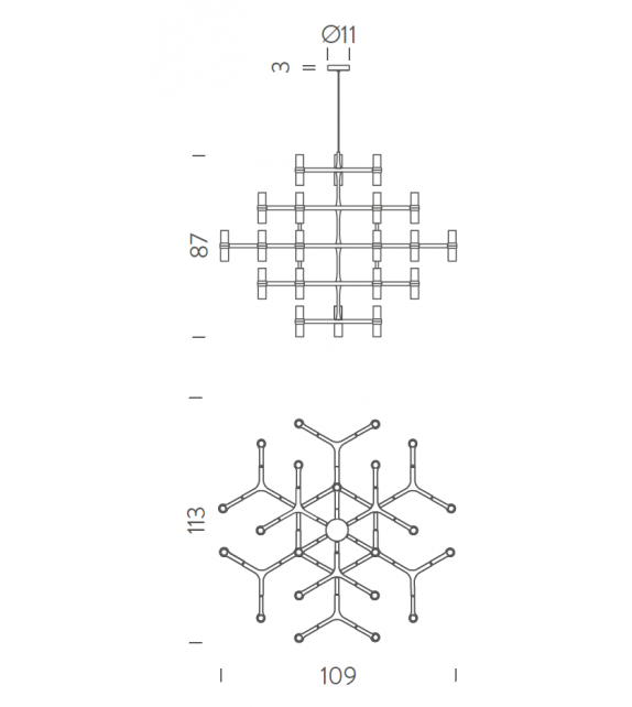 Prêt pour l'expédition - Crown Major Nemo Chandelier