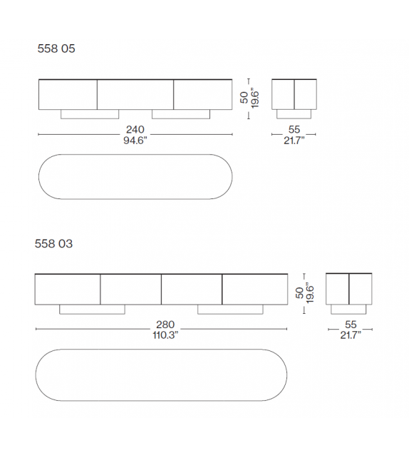 Rondos Sideboard Cassina