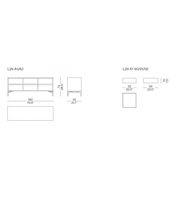 L29 Volage Ex-S Cassina Commode