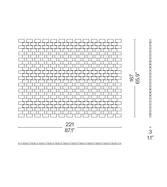 537 Paravent Ambassade Cassina Raumteiler