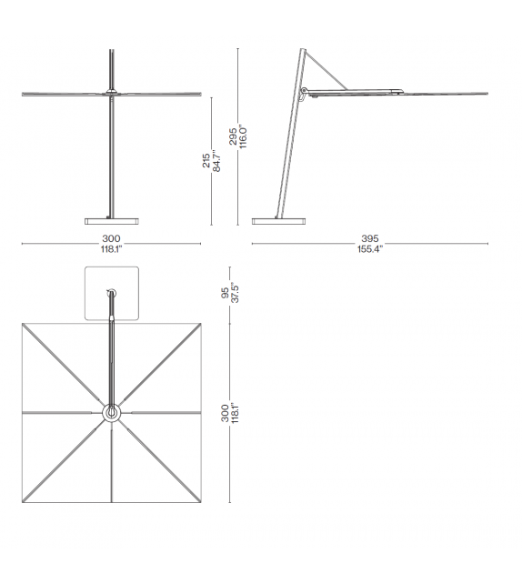 Parasol Cassina Sonnenschirm