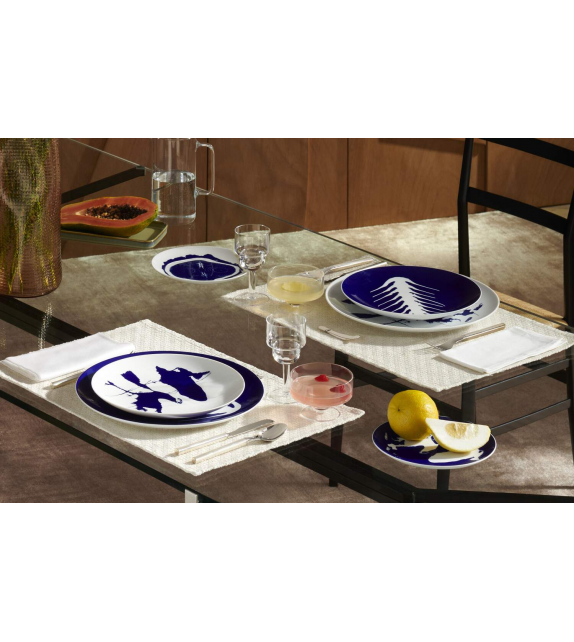 LC Porcellane C.Service Prunier Cassina Dish Set