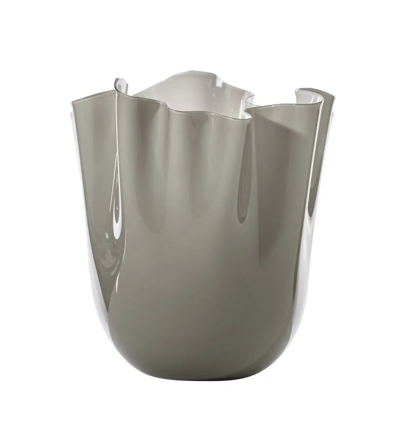 Listo para entregar - Fazzoletto Opalino 700.02 Venini Florero