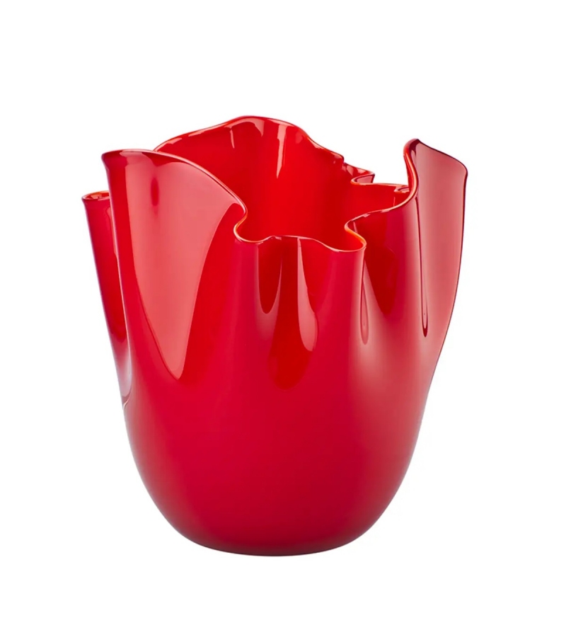 Listo para entregar - Fazzoletto Opalino 700.00 Venini Florero