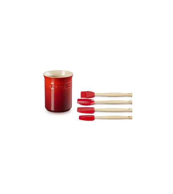 Versandfertig - Craft Le Creuset Behälter + 4 Spatel