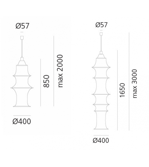 Ready for shipping - Falkland Artemide Pendant Lamp