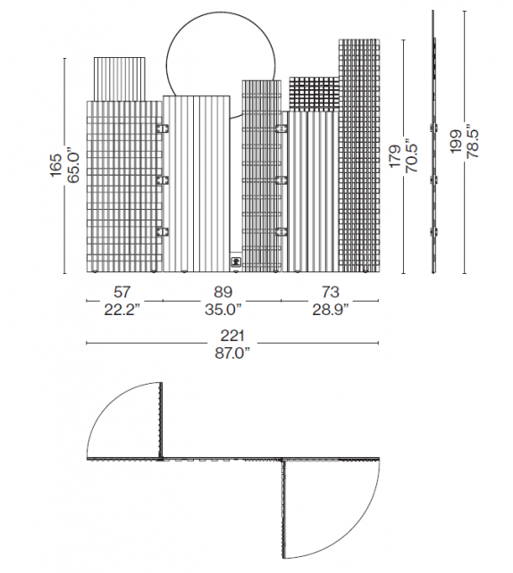 Tramonto a New York Cassina Screen