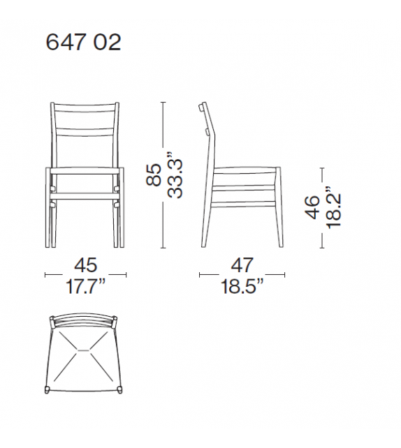 Leggera Outdoor Cassina Silla