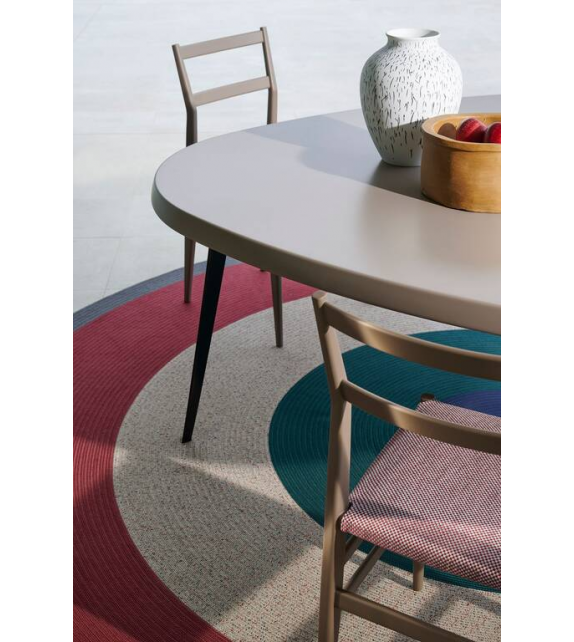 Leggera Outdoor Cassina Sedia con Seduta Rivestita