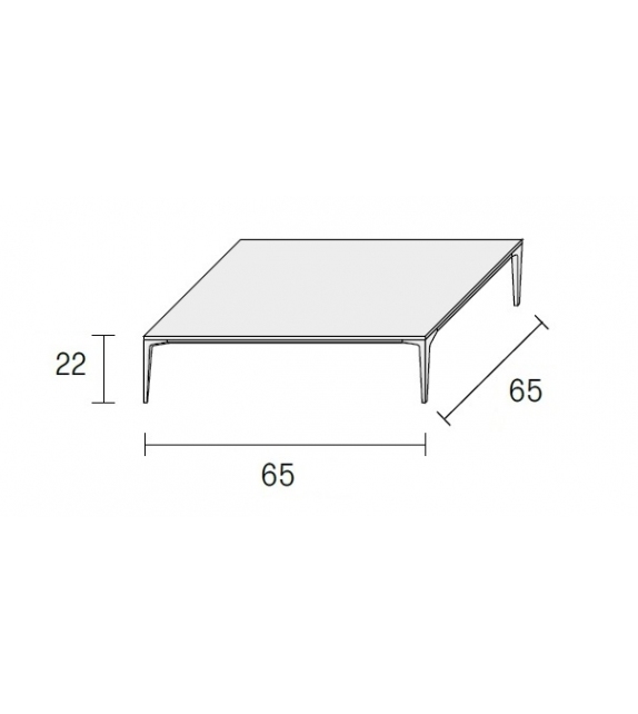 Prêt pour l'expédition - Tray Rimadesio Table Basse