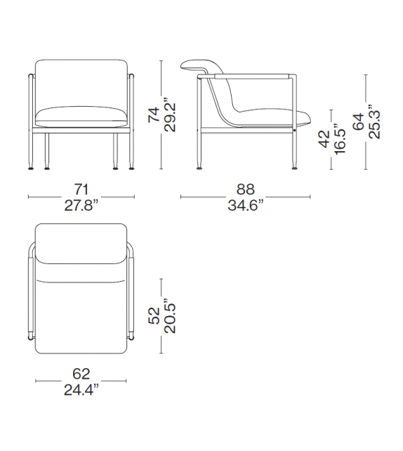 Esosoft Fauteuil Cassina