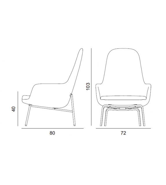 Versandfertig - Era Normann Copenhagen Sessel Hohen