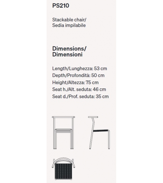Café Chair Baleri Italia Stackable Chair