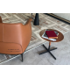 Ready for shipping - Bob Poltrona Frau Occasional Table with Leather Top