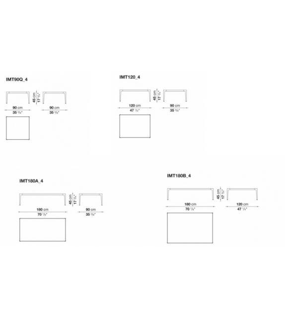 Mirto Indoor B&B Italia Mesa Auxiliar