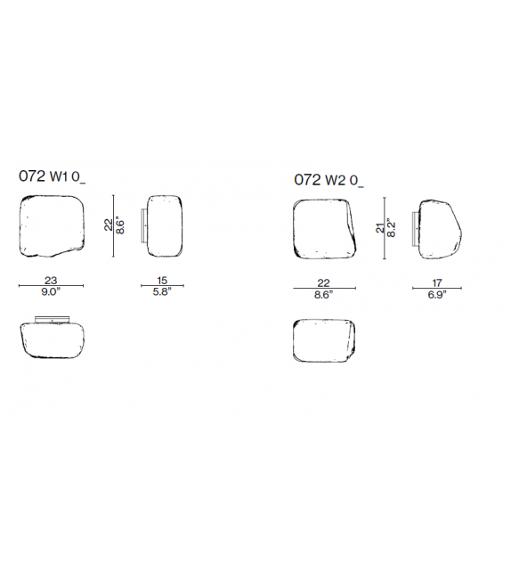 Wax, Stone, Light - Wall Cassina Lampada da Parete