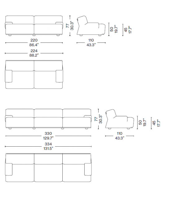 Fiandra Sofa Cassina