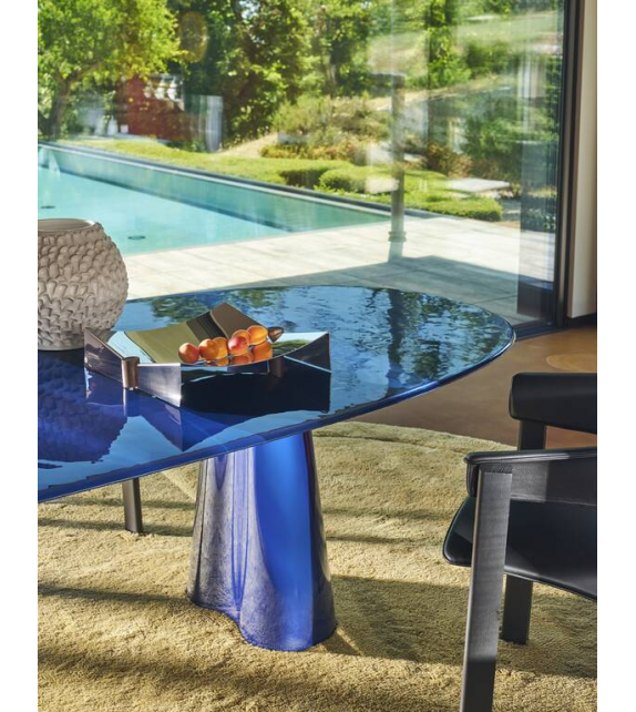 Treflo Cassina Table with Wooden Top