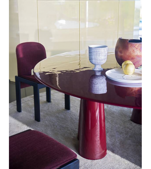 Treflo Cassina Table with Wooden Top