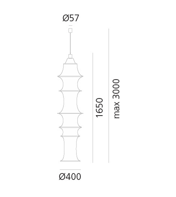 Prêt pour l'expédition - Falkland Artemide Suspension