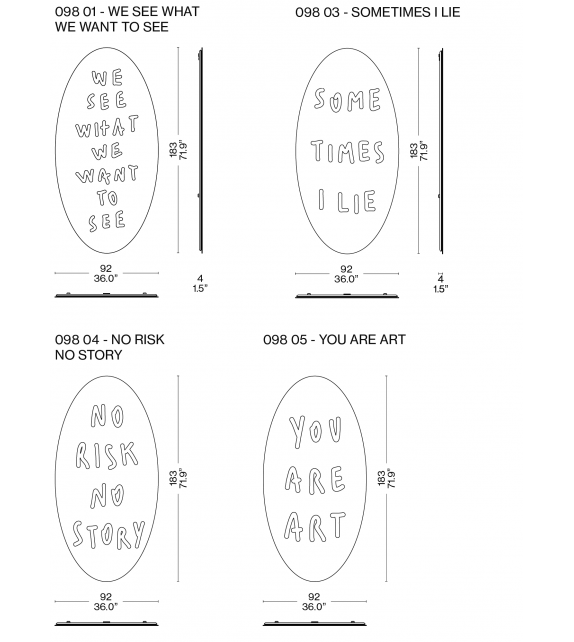 Me From Outside Specchio Cassina