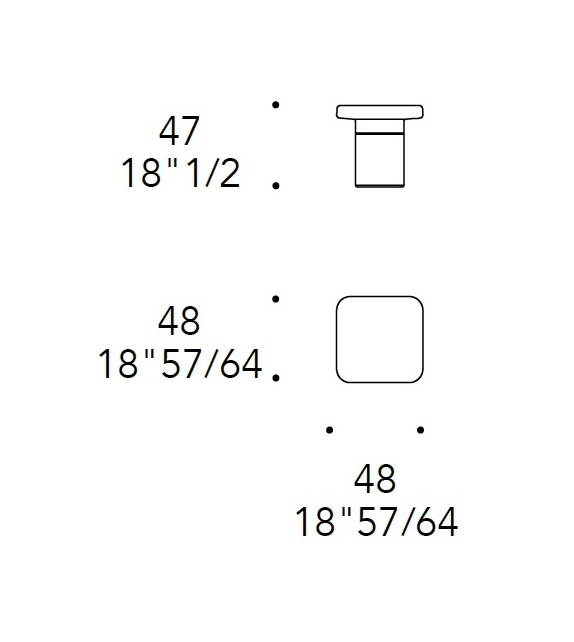Tau 40 Murano Reflex Angelo Side Table