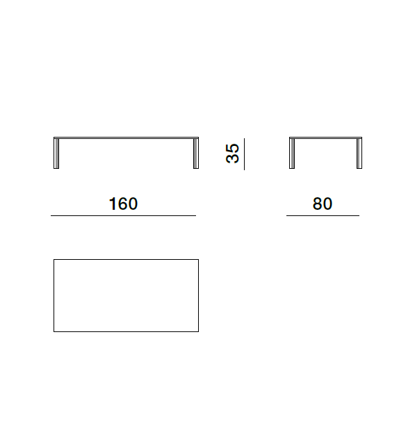LessLess Table Basse Rectangulaire Molteni&C