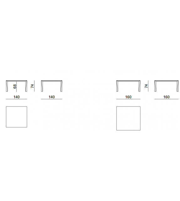 Diamond Table Carrée Molteni&C