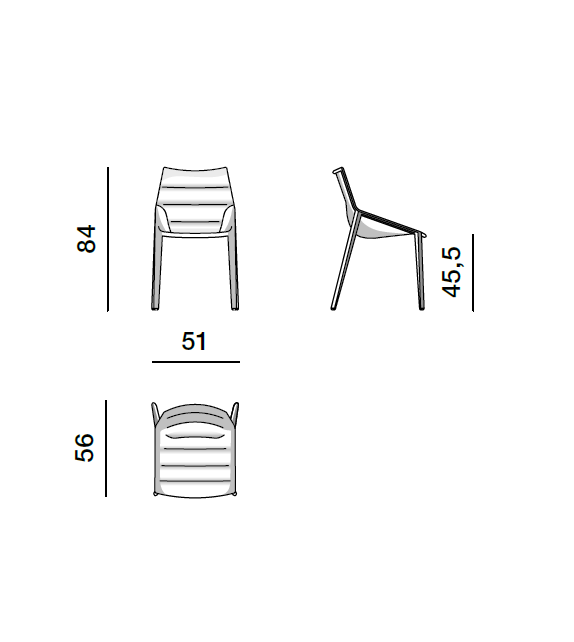 Outline Chaise Entièrement Tapissé Molteni&C
