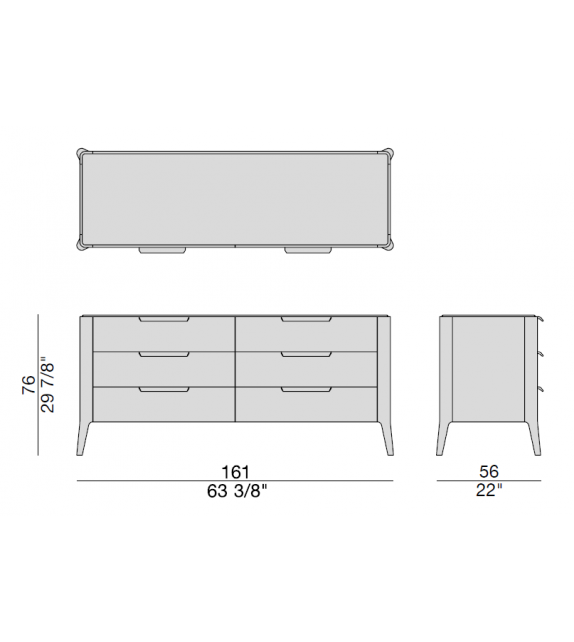 Ziggy Night 6 Porada Chest of Drawers