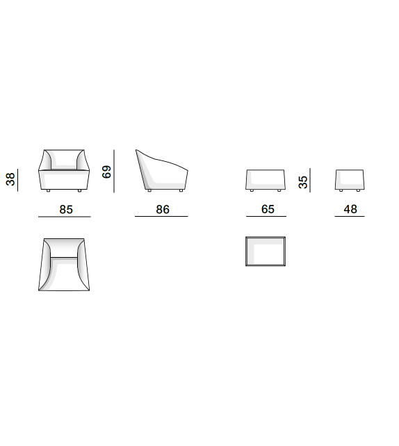 Doda Low Sessel Molteni&C