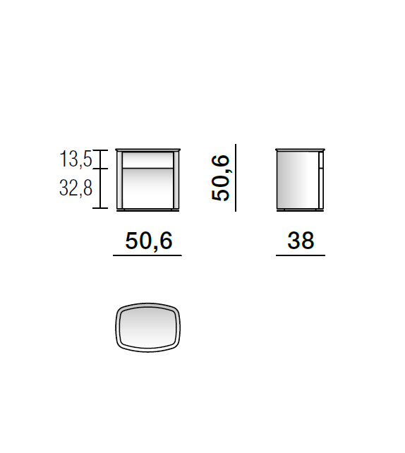 4040 Comodino Molteni&C